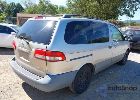 2002 Toyota Sienna Le z USA, uszkodzony, nr VIN 4T3ZF13C92U422834